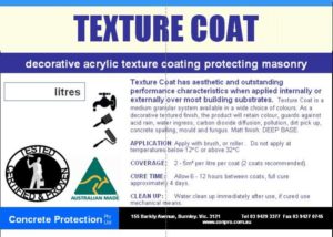 Texture Coat - Decorative acrylic textured coating protecting masonry